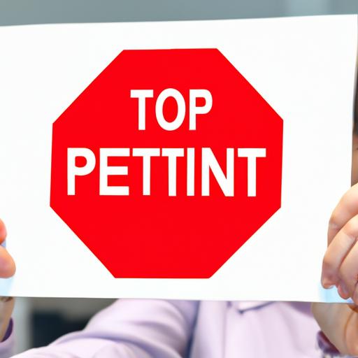 Importance of conducting a name patent search - Stop sign and patent document