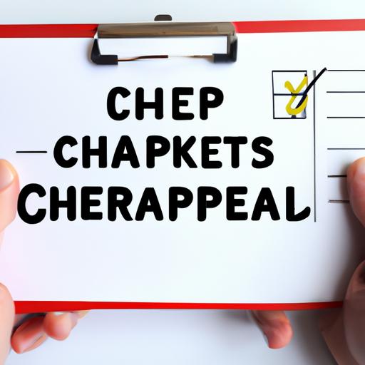 Hands holding a checklist for choosing a cheap trademark service